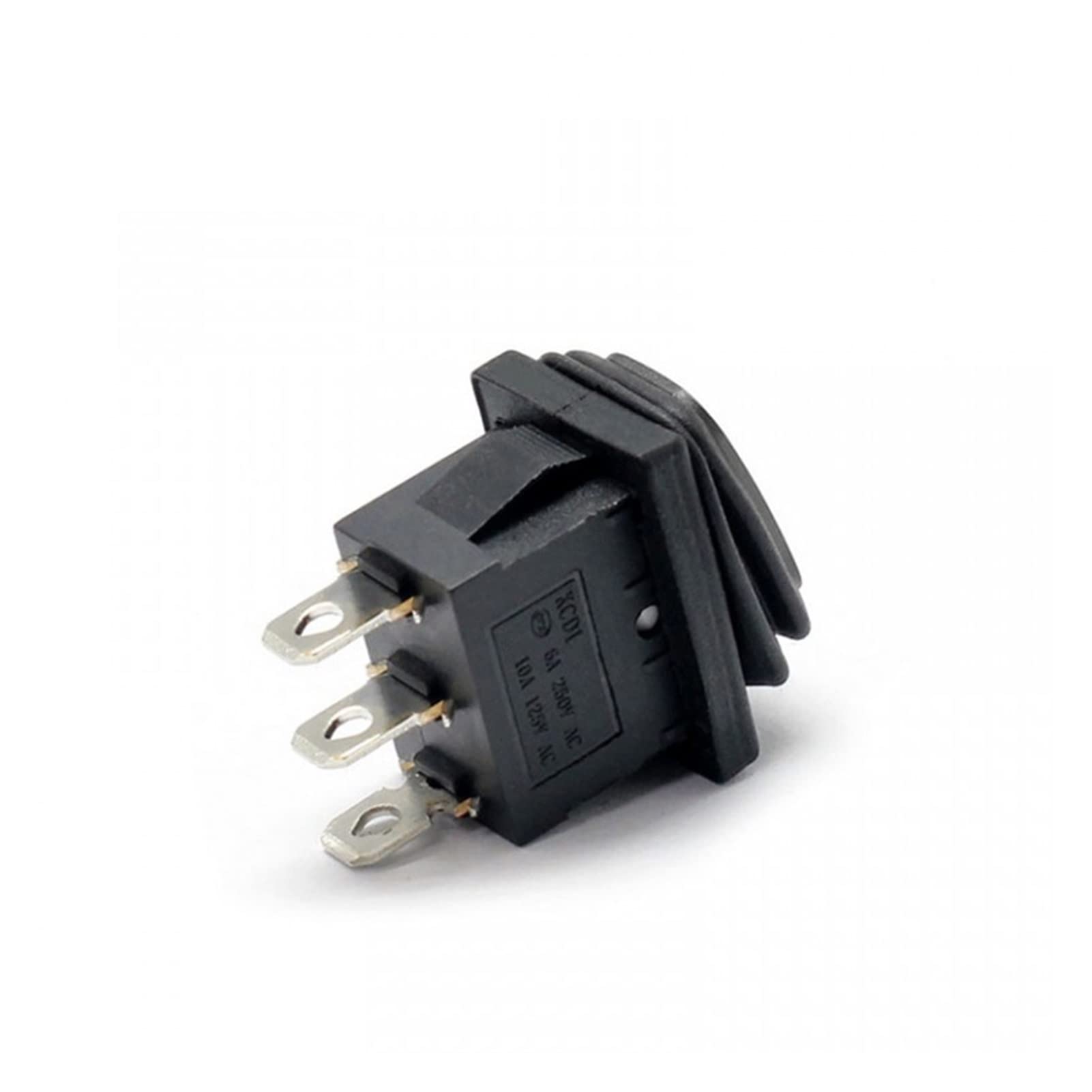 Microinterruptor KCD1 12 V 220 V 30 A impermeable 3 pines interruptor de palanca iluminado cierre 4 pines encendido apagado en emergencia interruptor basculante marino (color: encendido-apagado) inter