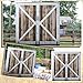 Geelin 5ft Rustic Western Barn Door Stand up Cardboard Cutout Life Size Farm Western Theme Party Decorations Backdrop Photo Props Red Barn Door Standup for Cowboy Cowgirl Farm Theme Supplies
