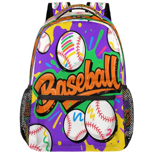 Bolsa de viaje de béisbol y mochila escolar para estudiantes universitarios y jóvenes