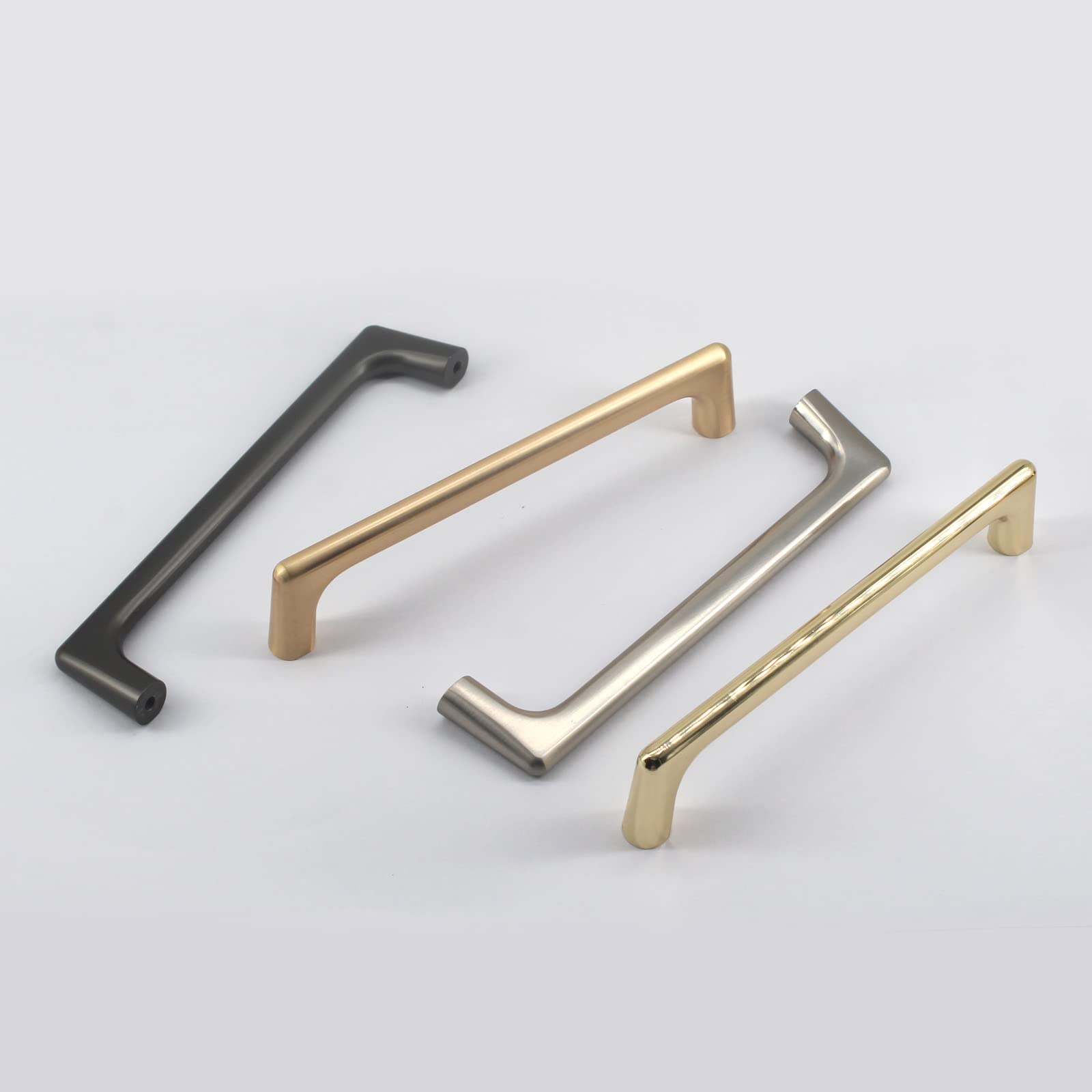 Zerniple 128mm Silver Handle Pull Solid Zinc Alloy Drawer Wardrobe Handle Pull Kitchen Cabinet Handle Cupboard Knobs (4 Pieces) - Image 4