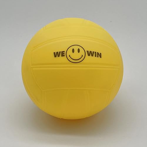 Miniatura 3 de Bolas de repuesto de Spike, bolas de juego de red redonda, pelota de rebote fuerte, bolas de goma suave amarillas de 3.5 pulgadas, voleibol de playa