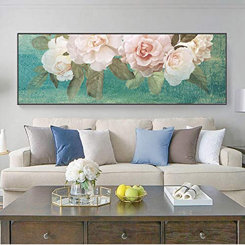 Affiches et gravures mur art KEBIA peinture rose salon contemporain