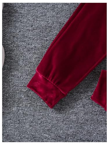 Image of Floerns Toddler Girl's Two Piece Sweatsuit Sequin Letter Print Hoodie Sweatshirt with Jogger Set