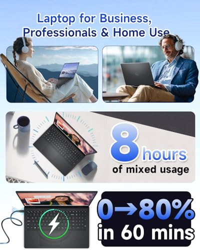Dell 15 Touchscreen Laptop, 32GB DDR5 1TB SSD, Intel 10-Core i7-1355U | Up to 5.0 GHz, 15.6" FHD Touch, AI Laptop DC15250 Business & Student, Wi-Fi 6, Numeric Keypad, Windows 11 Pro - image 8