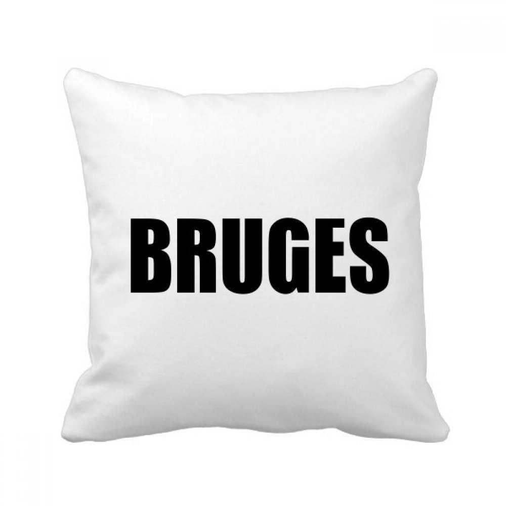 Coussin Bruges Belgique 40x40 cm multicolore pour decoration de canape