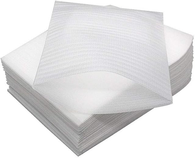 VASANA 100 Packs Cushion Foam Pouches Foam Wrap Cushion Sheets Safely Packaging Container Supplies for Fragile Items Moving Storage and Shipping