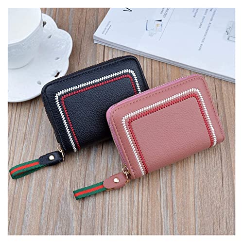 Embroidery Zipper Multiple Card Slots Coins woman Money Clip Card Holder Clutch Bag wallet & card cases3