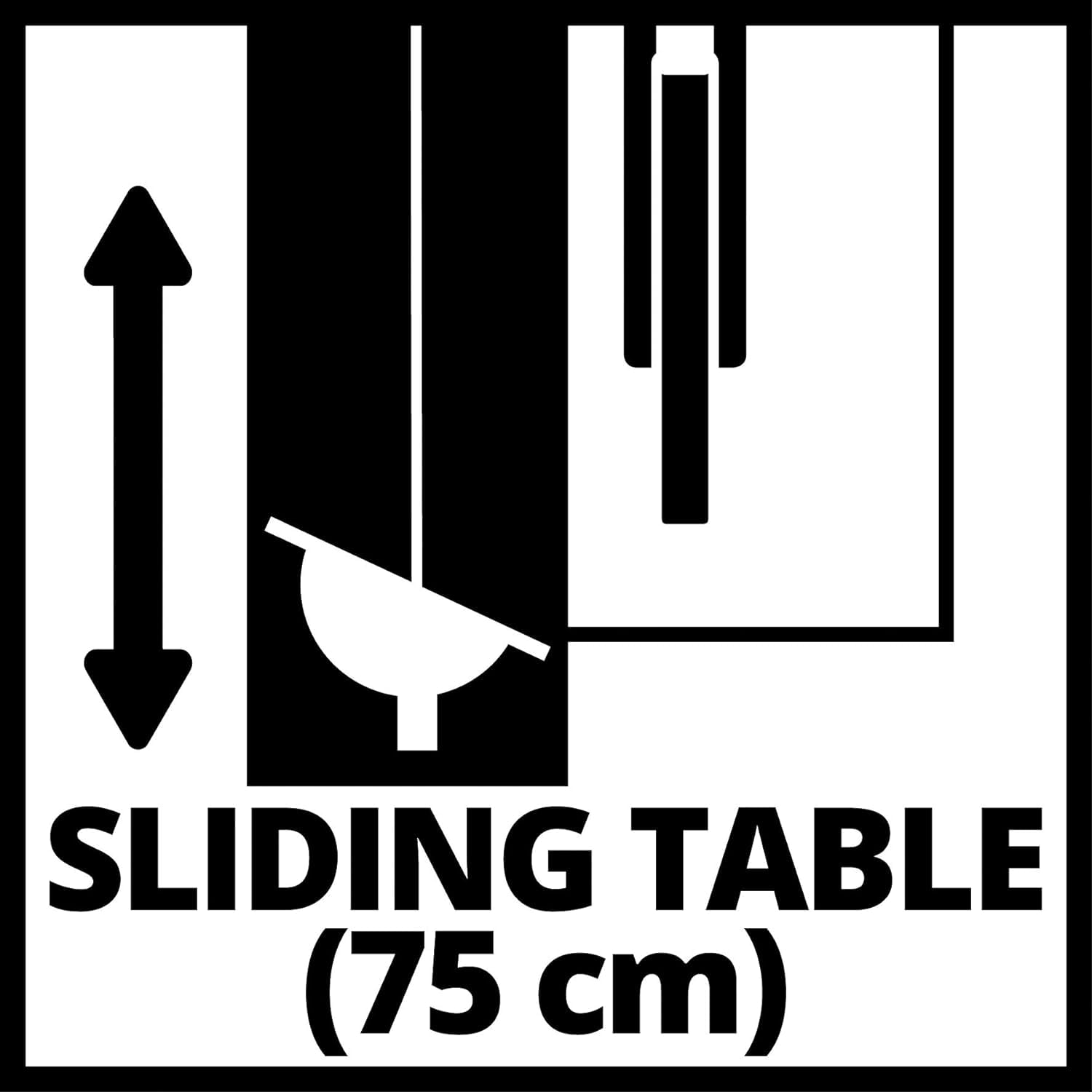Einhell TE-CC 250 UF Scie Circulaire sur Table 2000 W Glissière de Découpe Démarrage Progressif Repliable