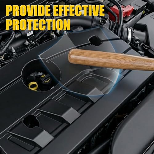 Maxzina Engine Cover Compatible with 2022-2024 Ford Maverick 2.0L EcoBoost Engine Under Hood Noise Insulation Cover Dustproof Protection with Oil Fill Dipstick Access for 2023 Maverick Gas Accessories by Maxzina - Image 5