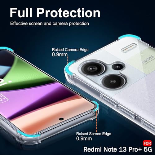 Image of TheGiftKart Crystal Clear Back Cover Case for Mi Redmi Note 13 Pro Plus 5G | Shockproof Soft TPU Case | Cushioned Edges for Ultimate Protection Back Cover Case (TPU, Transparent)