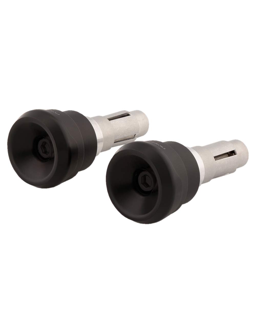 HIGHSIDER Motorrad Lenkergewichte Akron-LS f. Lenkerendenspiegel (2er-Pack) (Schwarz)