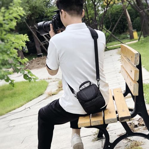 Bolsa para Cámara DSLR STOBAZA Estuche Negro con Compartimentos 4