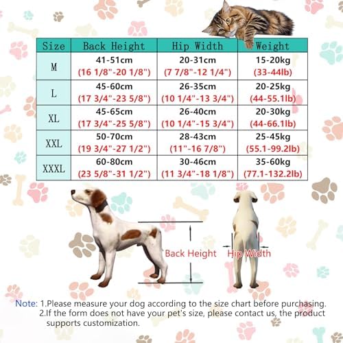 Medium Large Dog Wheelchair for Back Legs - 2 Wheels Pet Trolley for Arthritis, Aging, Injured Dogs - Supportive XXL Mobility Aid for Hind Limb Disabilities