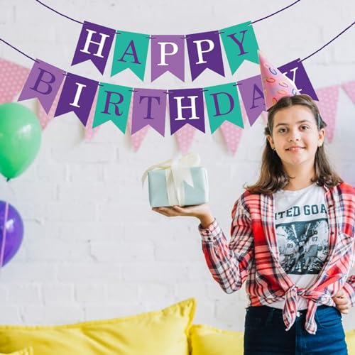 Image of Happy Birthday Banner Birthday Party Supplies (Pink)
