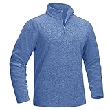 MATERIAL: Der 1/2 Zip Fleece Pullover ist aus hochwertigem Polyester gefertigt, das leicht, atmungsaktiv und dehnbar ist.