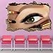 Produktbild HUGF Wandtattoo Make-up Wimpern Mascara Pinsel Beauty Salon Wandkunst Aufkleber Wandtattoo