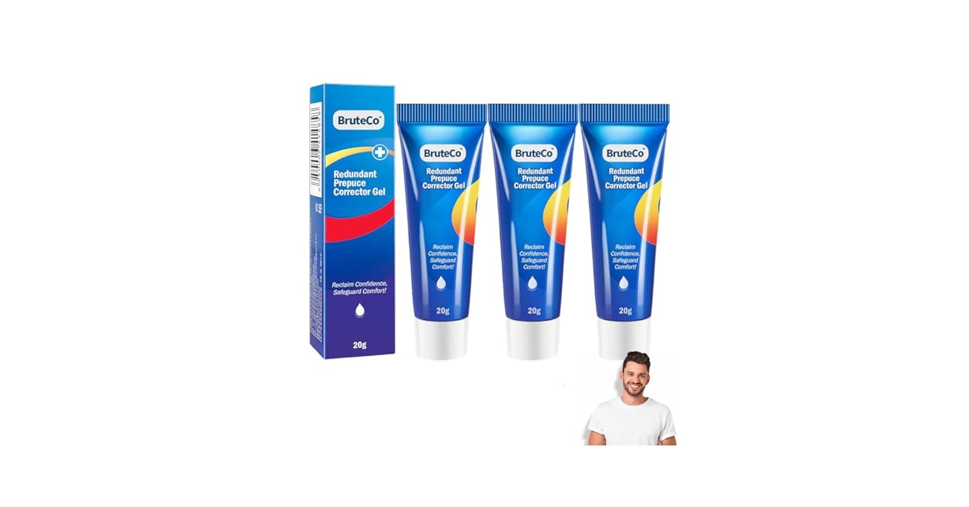 Bruteco Redundant Prepuce Corrector Gel 20g Professional Gentle