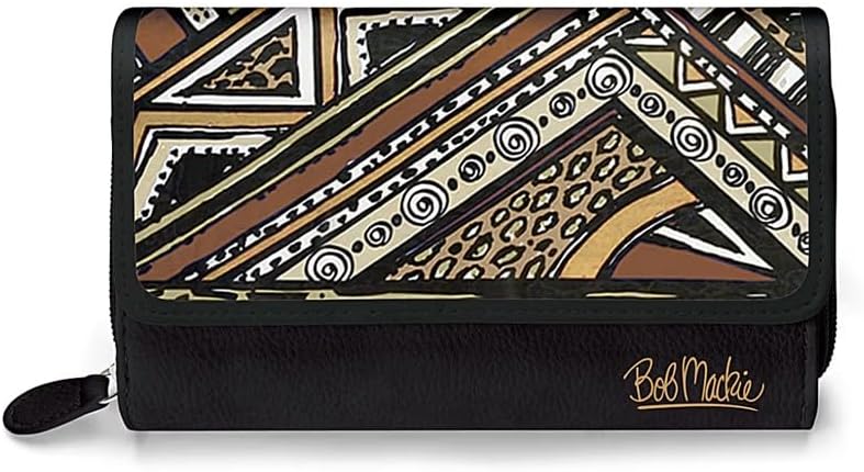 The Bradford Exchange Bob Mackie Palm Desert Women's Trifold Wallet