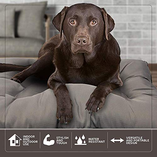KOZI-PET-Store-Super-Snoozer-Waterproof-Soft-and-Light-DogCat-Mattress-Bed-Grey-Medium