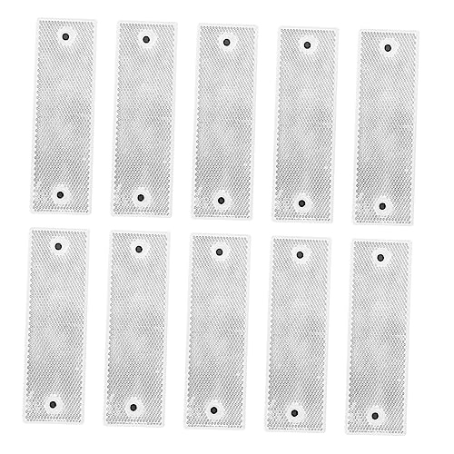 10 piezas reflectores reflectivos para coche 15x4.8cm miniatura 1