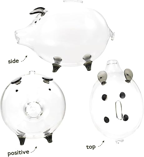 Miniatura 2 de Alcancía de vidrio para ahorrar dinero, olla decorativa para ahorrar dinero, olla de ahorro transparente, olla de vidrio para el dinero, organizador