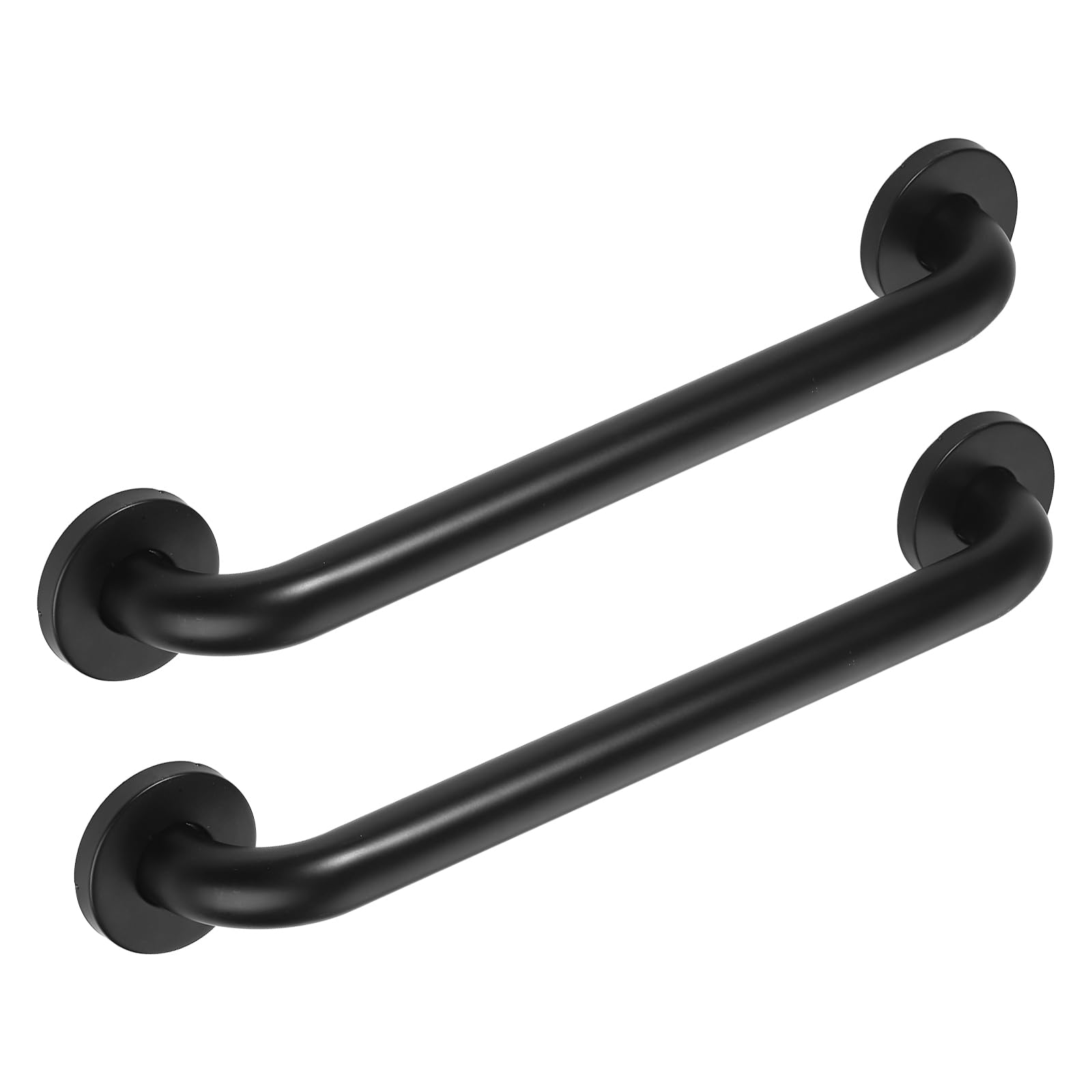Lot de 2 barres d'appui pour personnes âgées avec vis dissimulées - 45,7 cm - Noir