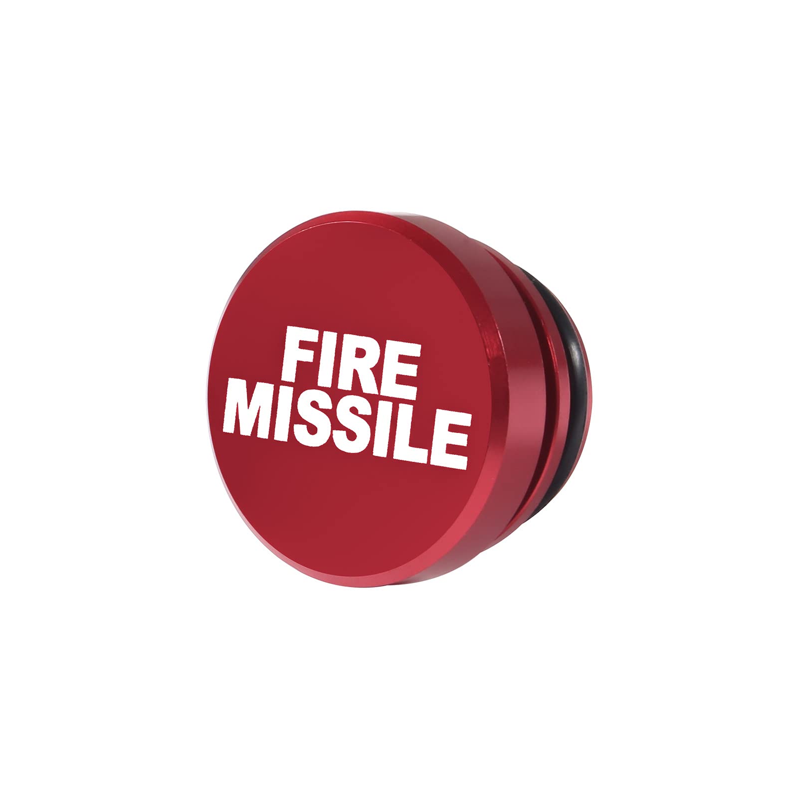 Aokin Cigarette Lighter Cover, Aluminum Dustproof Car Cigarette Lighter Plug Parts Auto Accessories Fits Most Vehicles, Autos, Trucks, Boats Standard 12 Volt Power Source, Fire Missile Red