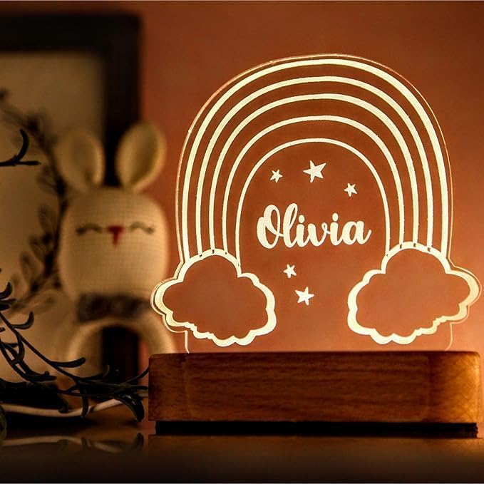 Lámpara de noche personalizada para niños con nombre