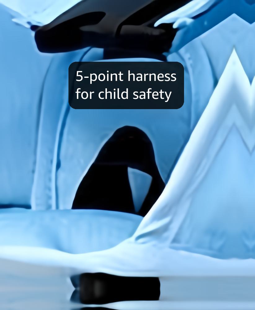 Lifelong Cuppy Ultralight Baby Stroller for 6-36 Months with 5 Point Harness Cabin Friendly, Foldable & Sturdy Sit-Up Stroller|Adjustable Sunshade Canopy & Easy to Carry As Backpack with Strap,Blue