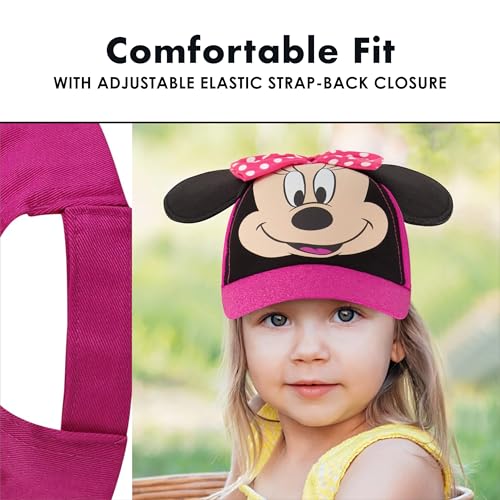 Disney Baseball Cap, Minnie Mouse Ears Adjustable Toddler Or Girl Hats for Kids4