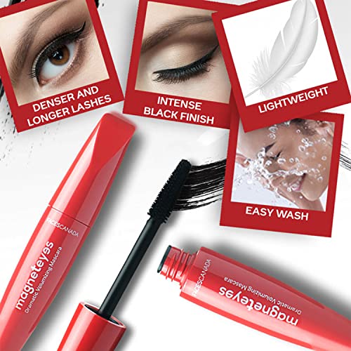 FACES CANADA Magneteyes Range Trio Pack - Black, 13.35 g | Kajal + Eyeliner + Mascara | Lightweight | Long Lasting | Smooth Texture | Precise Application | Intense Color Payoff... - Image 5