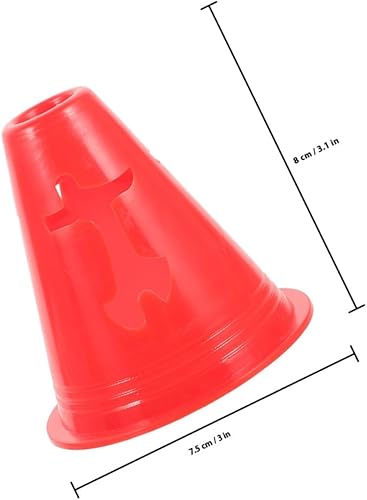 Miniatura 2 de GALPADA 20Pcs Small High Sports Training Cones for Soccer and Roller Skating Agility Drills Portable Markers for School Practice and Speed Control