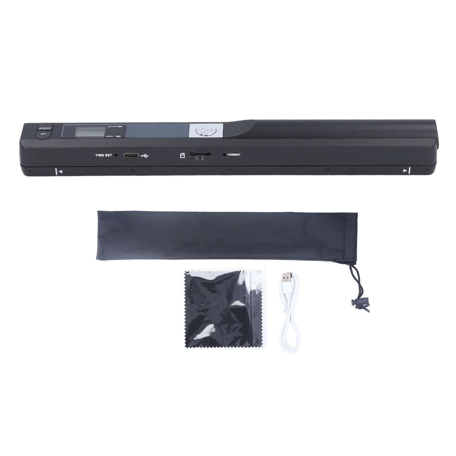 Ejoyous Tragbarer Scanner, Handscanner Dokumentenscanner 900 DPI Farbscanner A4 Scanner 8,27 Zoll HD für Zuhause, Reisen und Büro (Black)