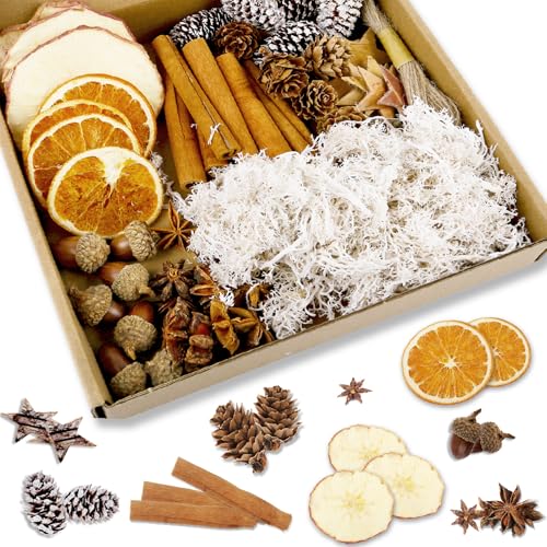 Tannenzapfen Adventskranz 30 54 Stück Adventskranz Deko, Weihnachtspotpourri Einschließlich...