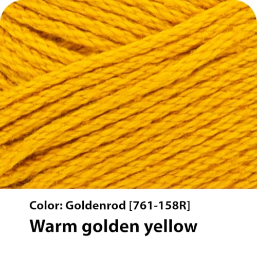 Image of Lion Brand Yarn, 24 /7 Cotton Yarn, Goldenrod, Yellow, 3 Pack | Light Worsted 100% Mercerized Cotton Yarn for Crochet, Knitting, Craft, 185 Yards of Natural Fiber for Tees, Bags, Dishcloths