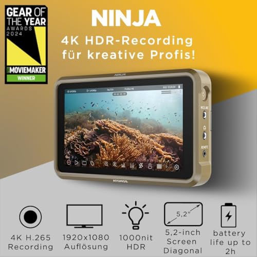 Image of Atomos Ninja 5.2 inch 4K HDMI Recording Monitor