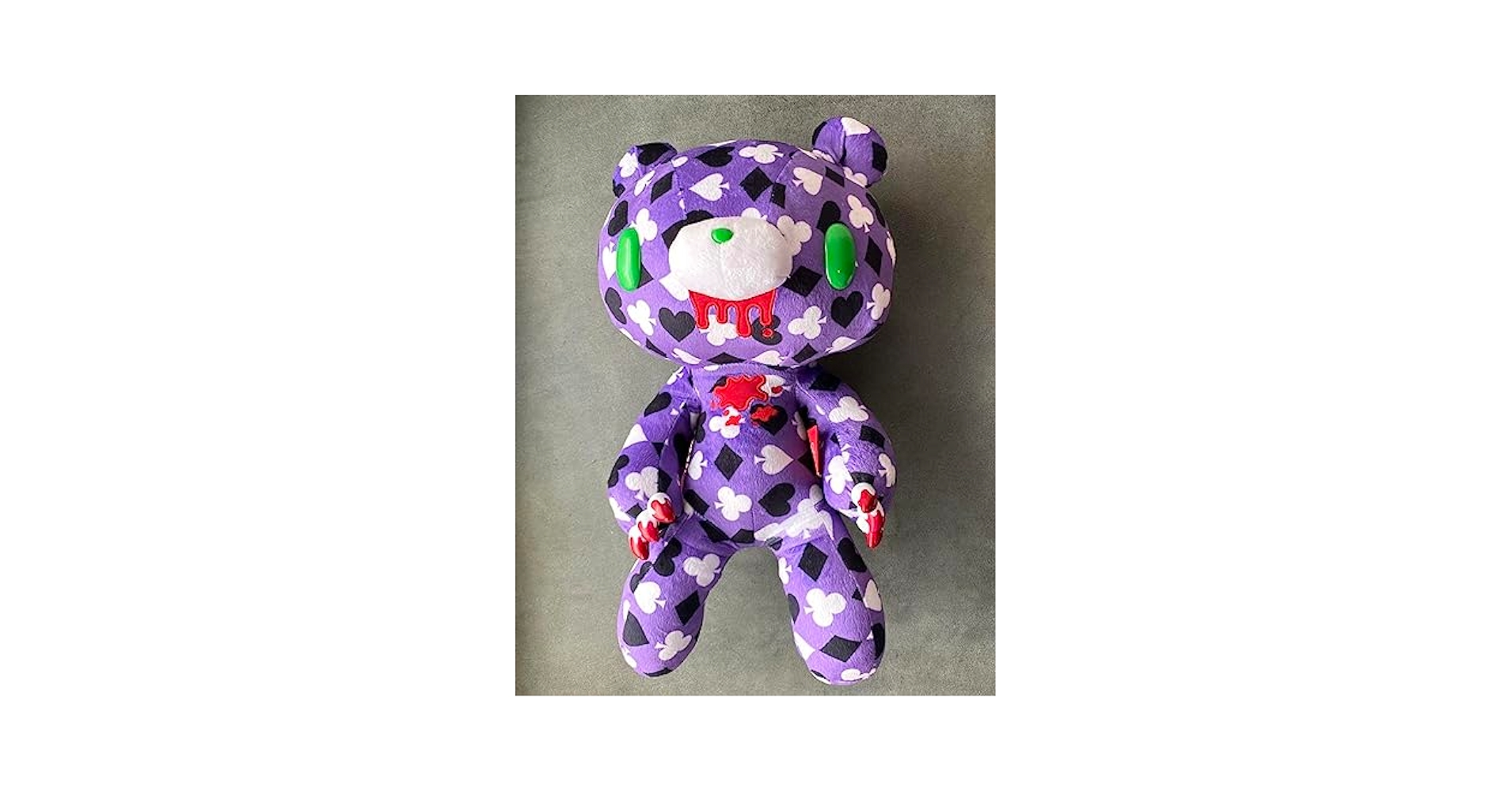 グルーミー　XL座グルーミー　シャーベッティver パープル　紫　ぬいぐるみ Amazon.co.jp: グルーミー ぬいぐるみ 特大 紫 トランプ柄 約