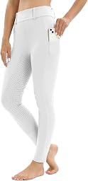 Legging d'équitation pour femme avec poche pour téléphone portable, taille haute, stretch, avec passants de ceinture