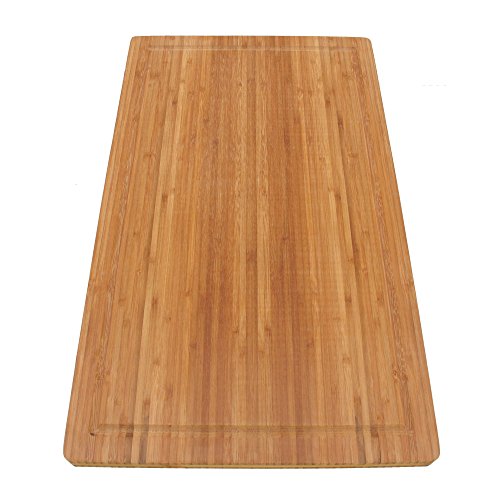 BambooMN Brand Jenn Air Bamboo Range Burner Cutting Board, New Vertical Cut, Large