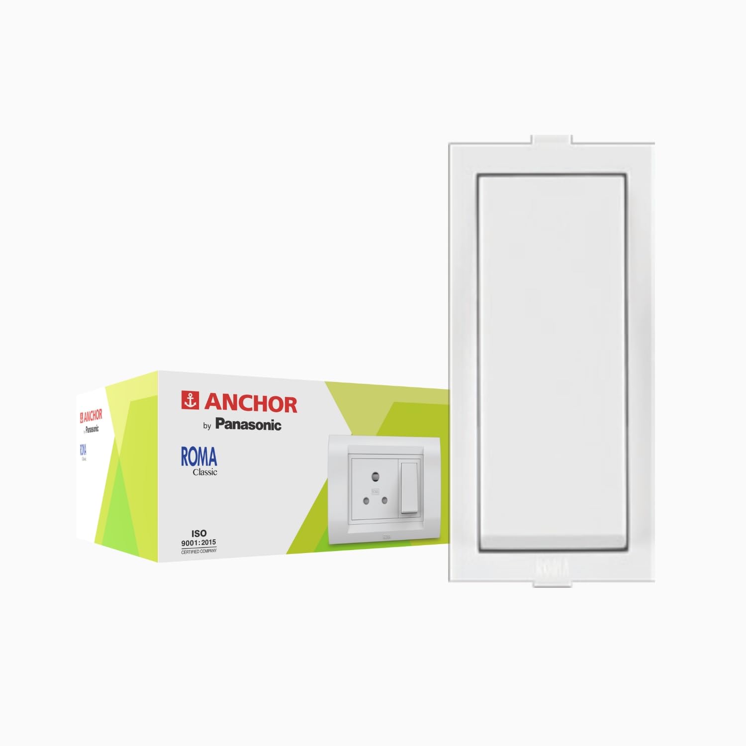 Anchor by Panasonic Roma Classic 20A 1 Way Switch for Electric Board, 1M Switch for Medium to Heavy Appliances (White, 21066)