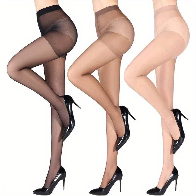 Image of Boolavard 20D Women's Sheer Tights Ultra Thin High Waist Pantyhose Thigh High Stockings
