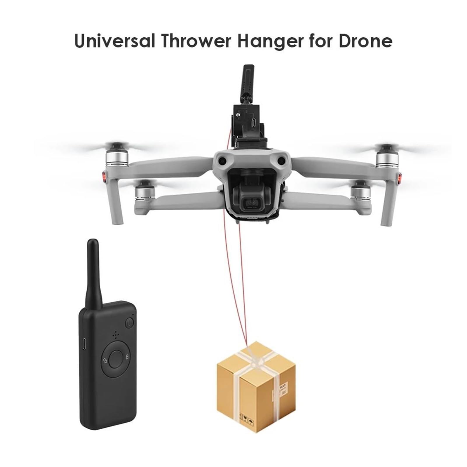 Drone Airdrop System Esca da pesca Consegna Parabolic Drone System Air Drop System per anello nuziale Salvataggio di vita Consegna a distanza