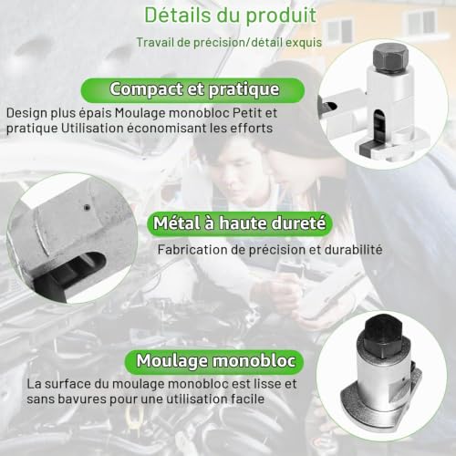 YUANYUU Boîtier de Roulement de Roue, 5,0-11,5 mm, Outil de Retrait D'amortisseur, Écarteur Universel Mécanique - Extension de Jambe de Ressort – vue 3