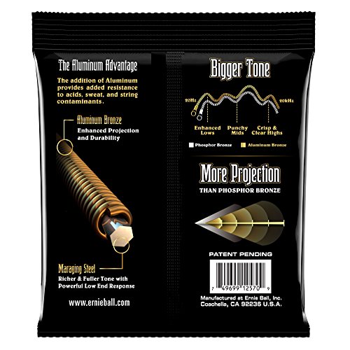 Ernie Ball Cordes extra légères Bronze aluminium, pour guitare acoustique, calibre 10-50 - Les Beatles, Paul McCartney, John Lennon, RIngo Starr, George Harrison Ernie Ball Cordes extra légères Bronze aluminium, pour guitare acoustique, calibre 10-50 – Image 3