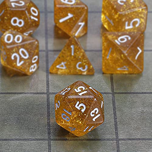 Image of CiaraQ 7pcs Polyhedral Dice Set for Dungeon and Dragons MTG Table Games