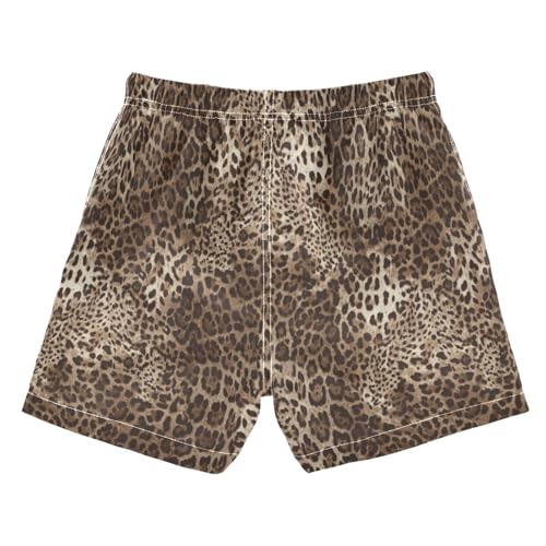 Boys Swim Trunks Quick Dry Beach Board Shorts Toddler Leopard Print Swimsuit Bathing Suits with Mesh Lining2