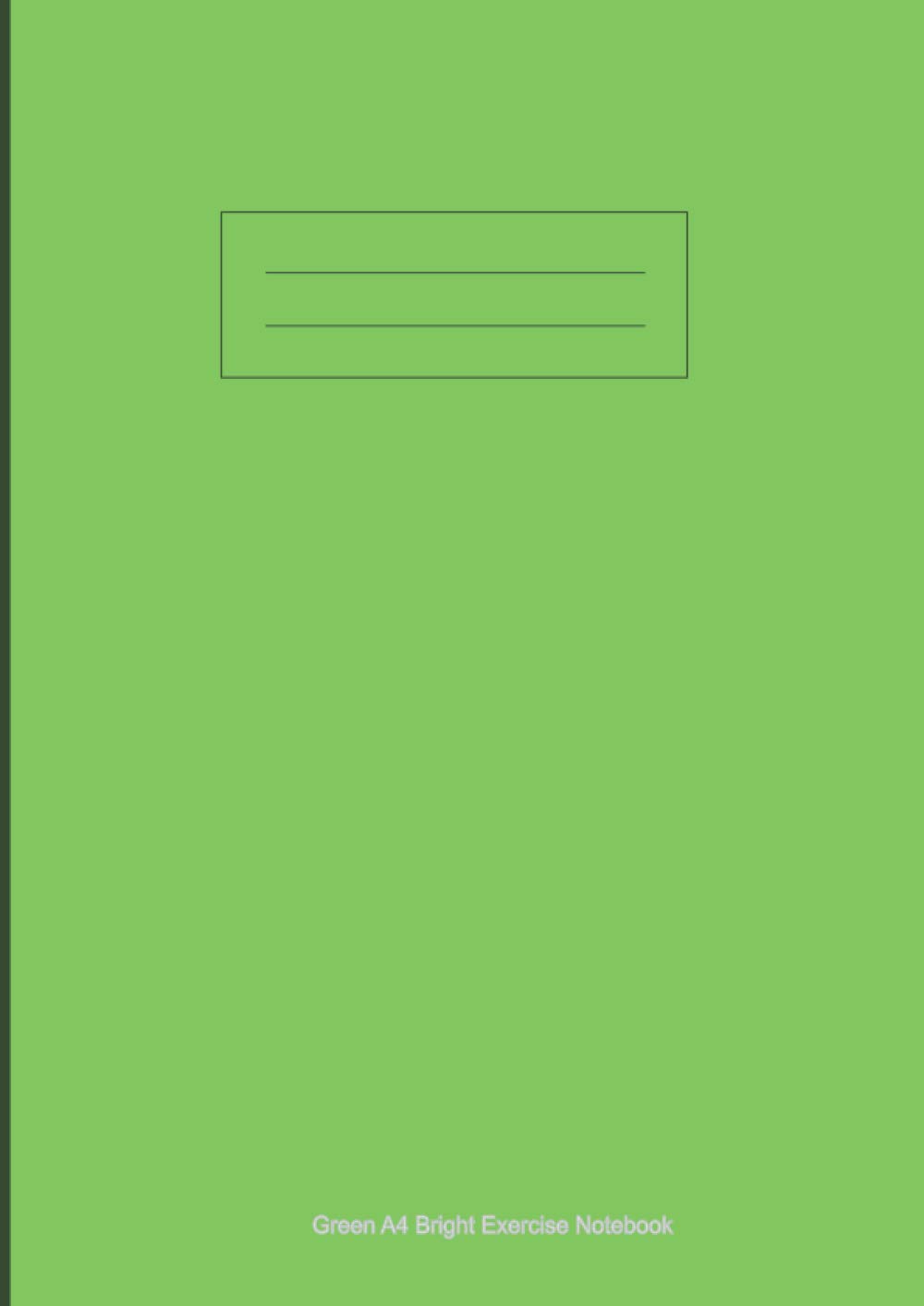 Green A4 Bright Exercise Notebook: A4 Notebooks, 80 Page, Assorted Colours