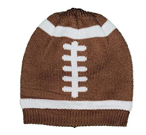 Baby Football Knit Hat - Acrylic Beanie For Infants 3-18 Months