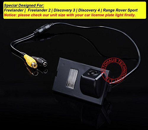 HD Auto Vehicle Car Van 170° Wide Angle License Plate Light Rear View Reversing Backup Camera Parking Aids System Compatible with Freelander/Freelander 2 /Discovery 3/Discovery 4 / Range Rover Sport - Image 2
