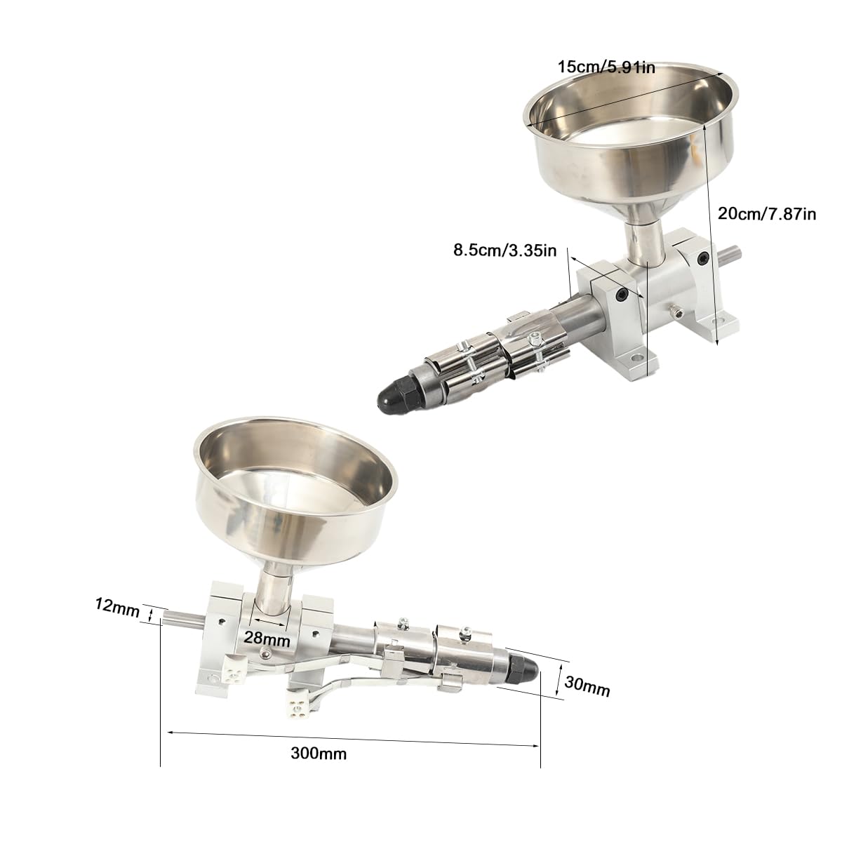 Einzelschneckenextruderteile 3D Filament-Extruder Einzelschnecken-Extruderteile 200W Keramik-Heizspule Teile Für Einschneckenextruder Filamentextrude - 2,5 mm Bohrungsdüse
